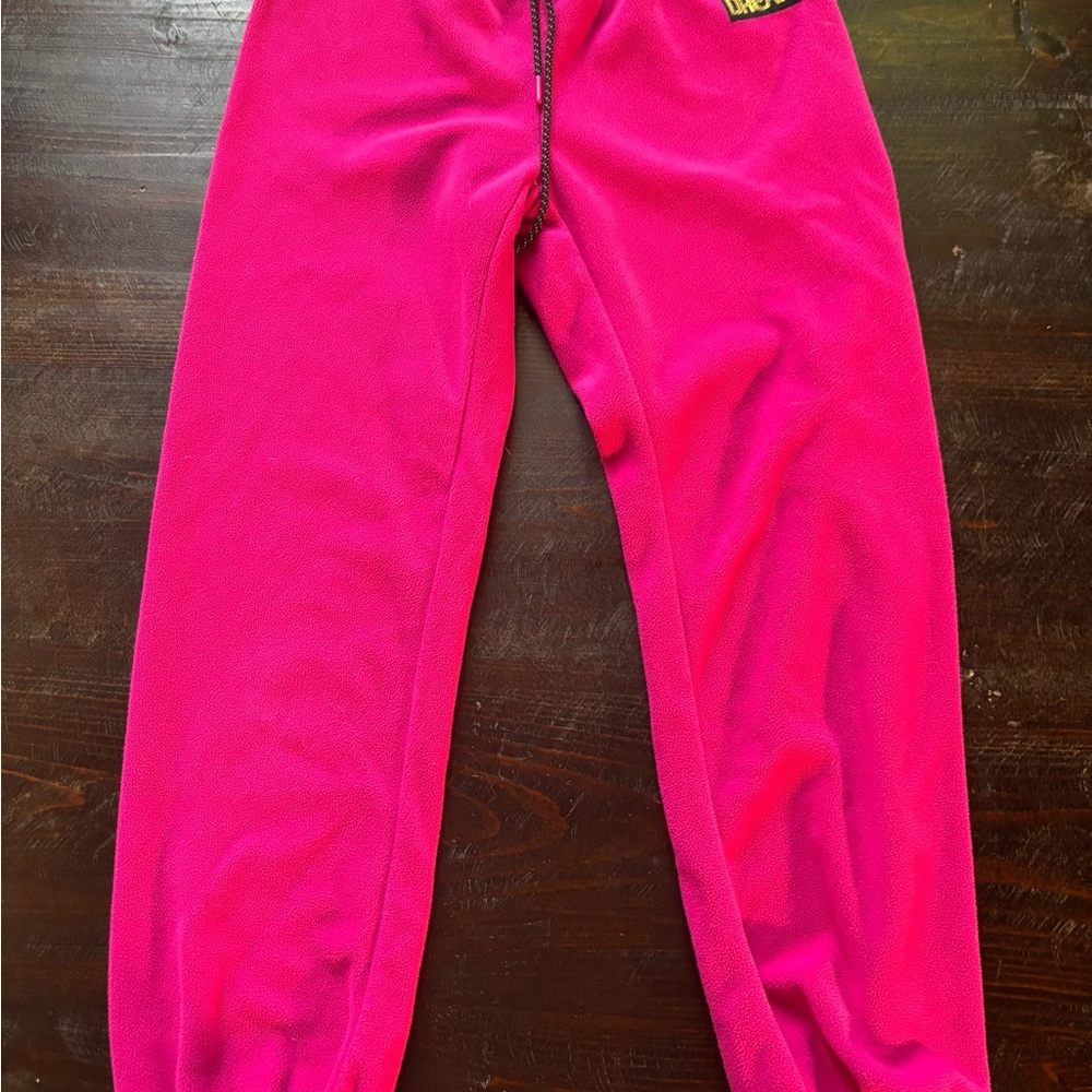 No Boundaries Pink Sweatpants Cozy Fleece Joggers